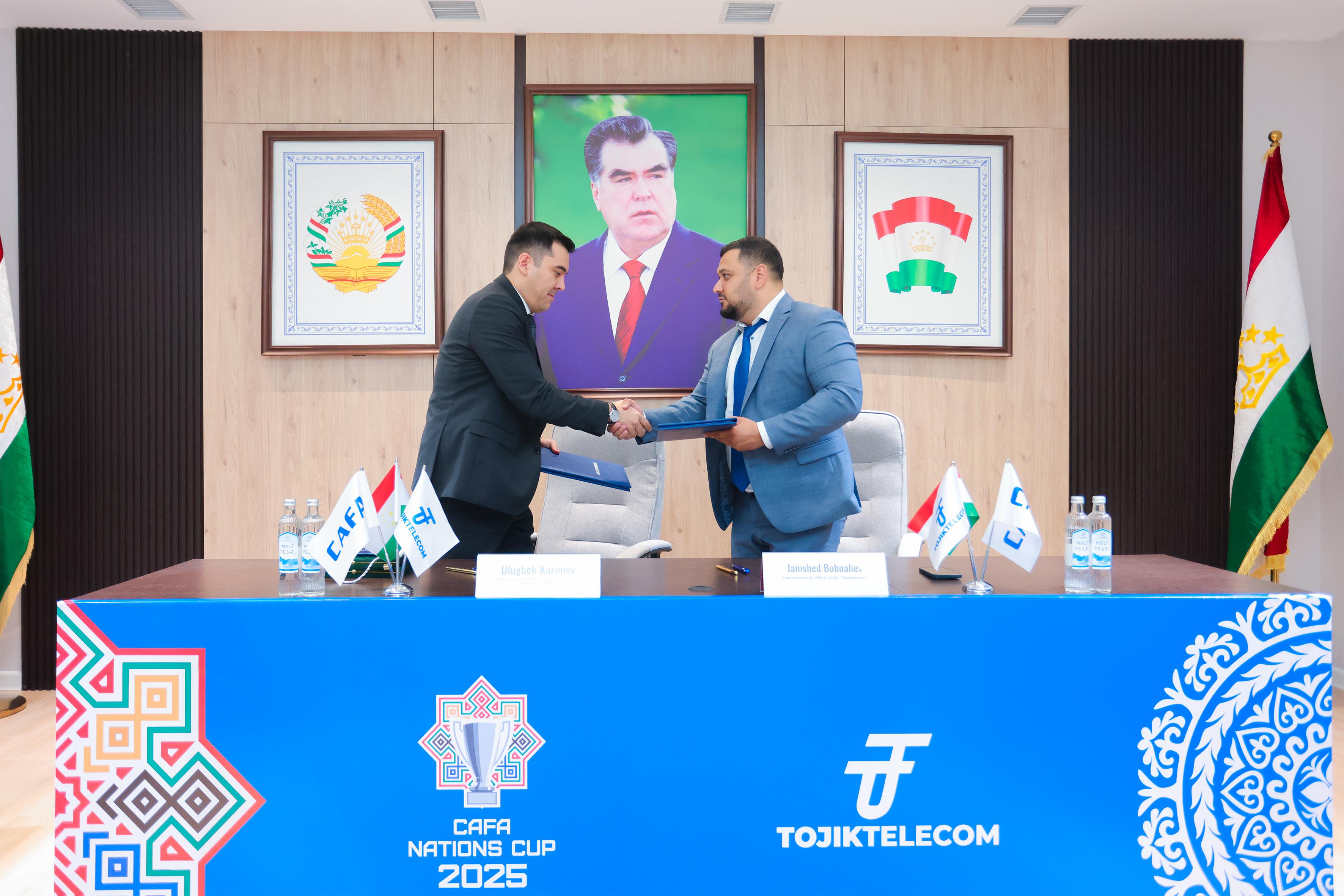 «Тоҷиктелеком» — спонсори расмии Ҷоми Кишварҳои CAFA 2025